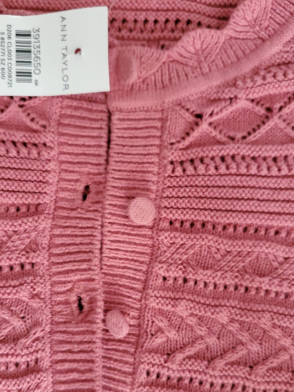 Ann Taylor Weekend Collection Scalloped Henley Sweater NWT SZ Sml - Picture 4 of 6